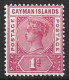 CAYMAN Is...QUEEN VICTORIA...(1837-01.)...." 1900."......1d .....SG2.....(CAT.VAL.£17...)........MH. - Caimán (Islas)