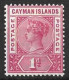 CAYMAN Is...QUEEN VICTORIA...(1837-01.)...." 1900."......1d .....SG2.....(CAT.VAL.£17...)........MH. - Cayman (Isole)