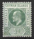 CAYMAN Is...KING EDWARD VII..(1901-10.)...." 1905.."......HALFd .....SG8.....MULTI-CA........(CAT.VAL.£13...)........MH. - Kaimaninseln