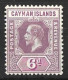 CAYMAN Is...KING GEORGE V..(1910-36..).......6d .....SG47........MH. - Kaaiman Eilanden