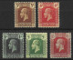 CAYMAN Is...KING GEORGE V..(1910-36..)..." 1921.."......MULTI-CA....SET OF 5.........MH. - Cayman (Isole)