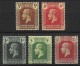 CAYMAN Is...KING GEORGE V..(1910-36..)..." 1921.."......MULTI-CA....SET OF 5.........MH. - Kaaiman Eilanden