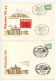 Germany, East 1991 3 50pf. Brandenburg Gate Postal Envelopes, Philatelia '90; Köln, Moers & Berlin Commemorative Pmks - Enveloppes - Oblitérées