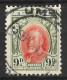 SOUTHERN RHODESIA...KING GEORGE V..(1910-36..)...." 1931..".....9d.....SG21b.......P12......CDS, VFU..... - Rhodésie Du Sud (...-1964)