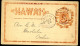 Hawaii Postal Card UX1 Hilo Hawaii - Honolulu 1884 - Hawaï