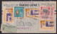 F-EX41242 ECUADOR 1961 REGISTERED AIR COVER QUITO TO SPAIN CLIPPER.    - Ecuador