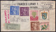 F-EX41241 ECUADOR 1960 REGISTERED AIR COVER QUITO TO SPAIN.   - Ecuador