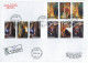 COV 88 - 2004-a CAVE, Romania, Stamps With 3 Vignette - REGISTERED Cover - Used - 2011 - Other & Unclassified