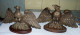 PAIRE LOT 2 BRONZE AIGLES NAPOLEON DIT GRILLES DU CHATEAU DES TUILERIES EMPIRE - Brons