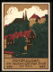 Künstler-AK Nordhausen Am Harz, Jahrtausendfeier 1927, Ortspartie Mit Kirche  - Nordhausen