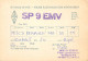 Polish Amateur Radio Station QSL Card Poland Y03CD SP9EMV - Radio Amateur