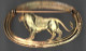 Lot 2 Broches  Métal   ( Cigale 45 Mm  X 30 Mm Et Lion  Art Déco  70 Mm  X  40 Mm ) - Spille