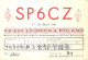 Polish Amateur Radio Station QSL Card Poland SP6CZ - Radio Amateur