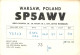 Polish Amateur Radio Station QSL Card Poland SP5AWV - Radio Amateur