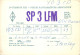 Polish Amateur Radio Station QSL Card Poland SP3LFM - Radio Amateur