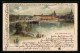 Lithographie Heilbronn, Panorama Mit Neckarbrücke  - Heilbronn