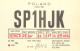 Polish Amateur Radio Station QSL Card Poland Y03CD SP1HJK - Radio Amateur