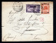 SOMALIA ITALIANA, BUSTA 1927, SASS. 77+82, MERCA X FROSSASCO, TORINO - Somalia