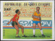 Côte D'Ivoire 1985 Y&T 721 à 724. Non Dentelés. Coupe Du Monde De Football Au Mexique. Phases De Jeu - 1986 – Mexique