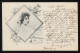 Frauen AK Miniatur Portrait Schal Im Haar & Perlen GLARUS/ RORSCHACH 5.1.1899 - Mode