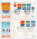 - 2 FDC PHILEXFRANCE 82 - NEDERLANDSE ANTILLEN (Antilles Néerlandaises) 9.6.1982 - Bel Affranchissement DRAPEAUX - - Briefe