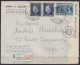 Grèce - L. Architecte Recommandée Affr. 1dr 16l Càpt ATHENES /26 II 1940 Pour PARIS - Bande Et Cachet Censure - Briefe U. Dokumente