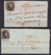 Lot 2 L. Affr.N°3 P85 Càd MONS /1851 Pour PERUWELZ Et GAND (taxé) - 1849-1850 Medallones (3/5)
