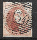 OBP8 Met 4 Randen En Met Balkstempel P134 Zele (zie Scans) - 1851-1857 Médaillons (6/8)