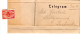 Norwegen 1929, Telegramm V. Aasen M. Den Norske Rikstelegraf Verschlussmarke - Brieven En Documenten