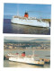 2 POSTCARDS    ISLE OF MAN   FERRIES  MV CHANNEL  ENTENTE AND KING ORRY - Ferries