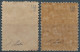 PERSIA PERSE IRAN,1921-The BENADERS Ports Issues,handstamps On 6ch And 12ch,Mint,Gum,Scott:630/631,Signed.M.Sadri - Iran