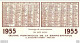 TCHAD  Petit Payen Avec Ses Amulettes  Calendrier 1955 - Formato Piccolo : 1941-60