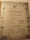 188579 SOUTH AFRICA TOUR THEATRE SHOW KALANAG PROGRAMME NO POSTAL POSTCARD - Theatre, Fancy Dresses & Costumes