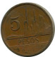 5 PESOS 1980 COLOMBIA Moneda #AR895.E.A - Colombie