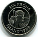 1 KRONA 1999 ISLAND ICELAND UNC Fish Münze #W11186.D.A - Island