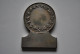 Médaille En Métal Argenté Hommage De La Lyre Industrielle Lannoy Fidèle 1887 - 1925 Monogrammée  Société Philharmonique - Unternehmen