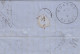 MTM081 - 1857 TRANSATLANTIC LETTER USA TO FRANCE Steamer ASIA - UNPAID 2 RATE - Marcophilie