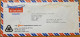 INDIA 1988, COVER USED TO ENGLAND, ADVERTISING TRIVENI ENGINEERING, MA ANANDAMAYEE MULTI 6 STAMP. - Lettres & Documents