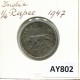 1/2 RUPEE 1947 INDIA Moneda #AY802.E.A - Inde
