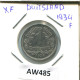 1 REISCHMARK 1934 F ALLEMAGNE Pièce GERMANY #AW485.F.A - 1 Reichsmark