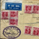 INDIA 1940, REGISTER COVER, USED TO ENGLAND, MILITARY ARMY, SCHOOL OF ARTILLERY, DEVLALI CITY CANCEL, MULTI 16 KING STAM - 1936-47  George VI