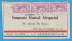 LETTRE PAR AVION VIA  AEROPOSTALE DE 1930 - PARIS RIO-DE-JANEIRO (BRESIL) - BANDE DE 3 TIMBRES 3 Fr. MERSON - 1927-1959 Briefe & Dokumente