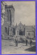 Carte Postale 29. Saint-Herbo  Paysans Devant L'église Très Beau Plan - Saint-Herbot