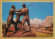 Afrique Du Sud - South Africa - Johannesburg - Miners Statue - Looking Down Rissik Street With Escom Centre On The Right - South Africa