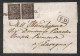 Antichi Stati Italiani - Parma - Due 15 Cent (3) Su Lettera Da Parma A Lavagna Del 16.1.1856 - Margini Regolari - A. Die - Altri & Non Classificati