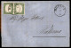 Antichi Stati Italiani - Sicilia - Lettera Da Modica 30.11.61 Affrancata Con Coppia Bene Marginata Del 5 Cent (13Cc) -   - Other & Unclassified