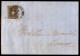 Antichi Stati Italiani - Toscana - Lastra A Signa (P.ti 6) - 10 Cent (19) Su Lettera Per Livorno Del 15.2.1861 - Ben Mar - Altri & Non Classificati