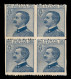 Regno - Vittorio Emanuele III - 1908 - 25 Cent Michetti (83f) - Quartina Non Dentellata Verticalmente - Gomma Integra -  - Other & Unclassified