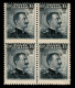 Colonie - Libia - 1916 - 20 Cent Su 15 Michetti (17/Ia) - Quartina Con Soprastampa Sposta In Basso - Gomma Integra (3600 - Andere & Zonder Classificatie