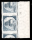 Repubblica - Repubblica - 1980 - Naturale (ardesia) - 450 Lire Bosa (Bolaffi 1626B Varietà) - Coppia Verticale Con Dente - Autres & Non Classés